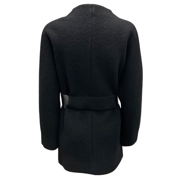 BA&SH BLACK NOIR MANTEAU CLIF WOOL LADY COAT - Picture 3 of 8